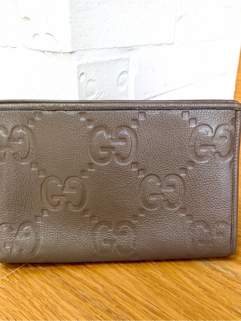 Gucci Authentic Vintage Jumbo GG Clutch Bag